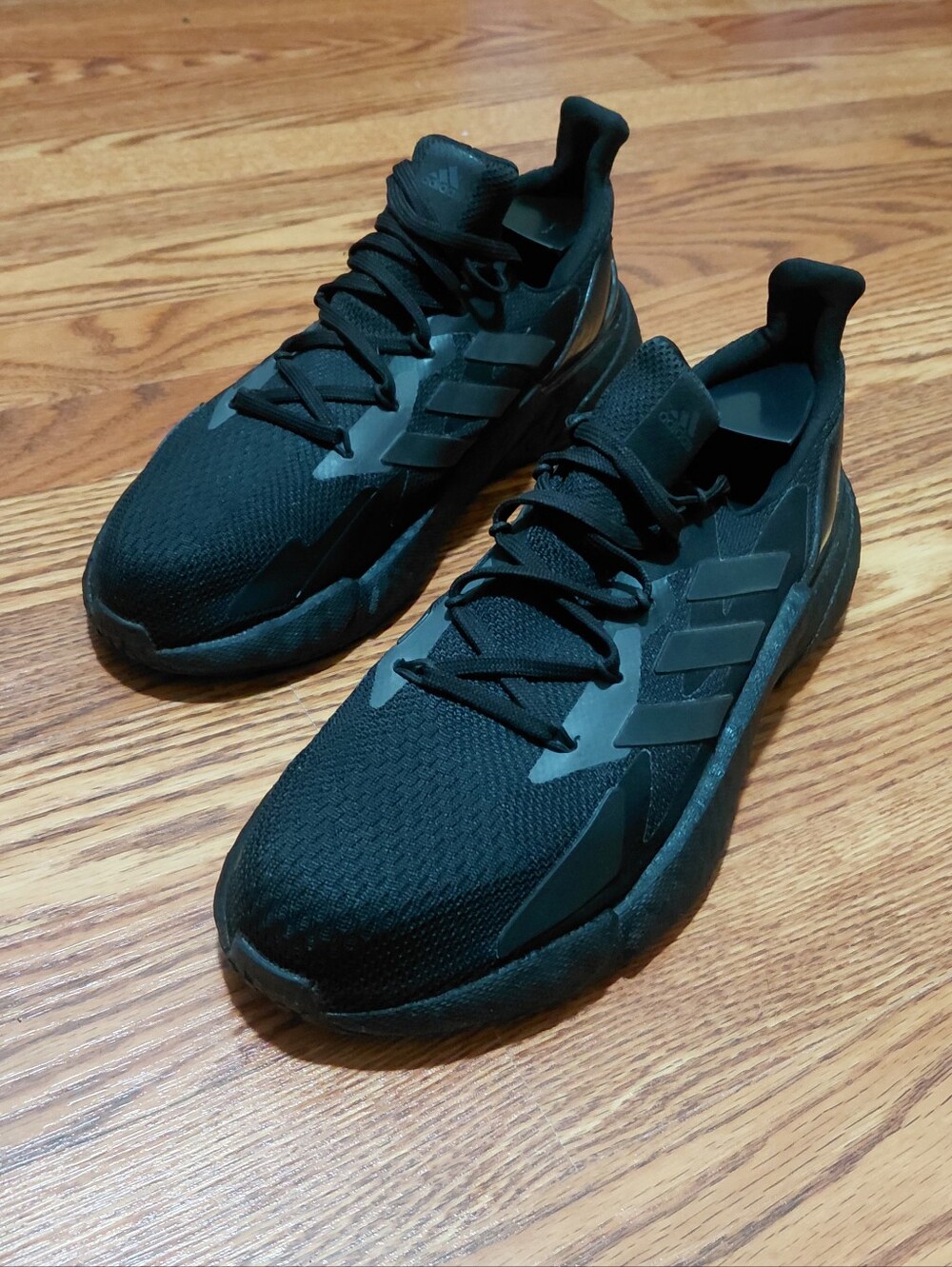 Adidas Boost Running Sneakers Mens Size 8 Triple Black Athletic Sports Shoes